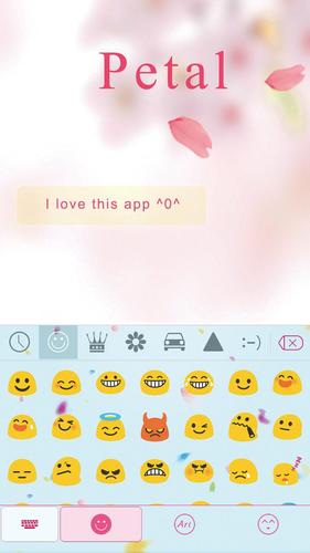 Petal Theme_Emoji Keyboard