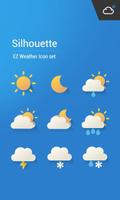 Cartoon cute weather Icon set