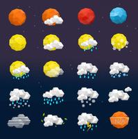 Star style weather iconset