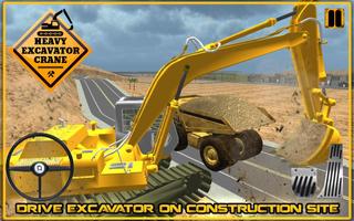 Heavy Excavator Crane 3D