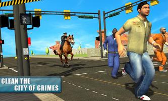 Police Horse Crime City Chase