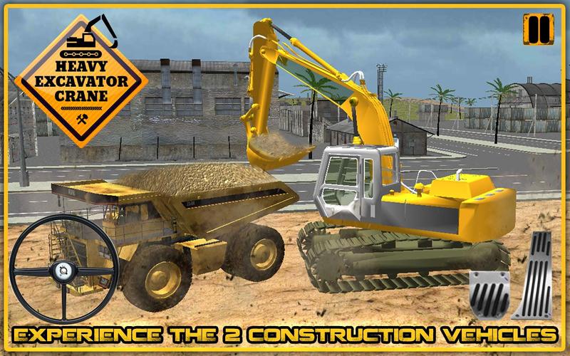 Heavy Excavator Crane 3D