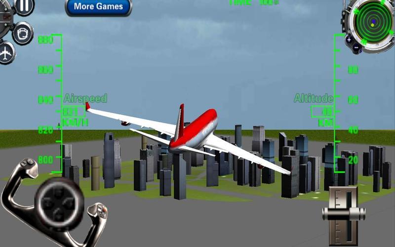 3D Airplane flight simulator 2