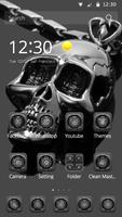 Silver theme skull