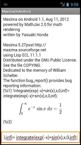Maxima on Android