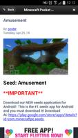 Seeds - Minecraft PE