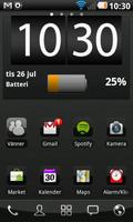 Black chrome Go Launcher theme