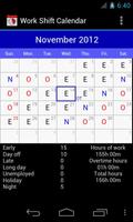 Work Shift Calendar