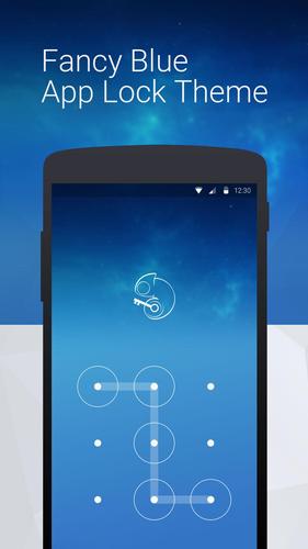 Fancy Blue: App Lock Theme