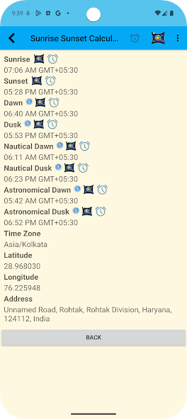 Sunrise Sunset Calculator