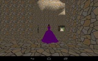 Princess in maze of castle.