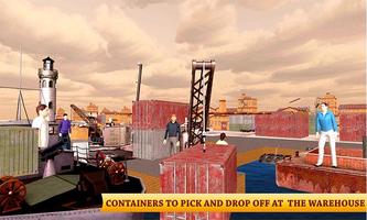 Heavy Crane Cargo Ship Sim 3D