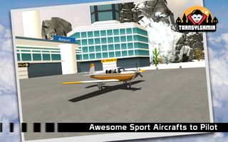 Snow Airplane 3D Flight Race