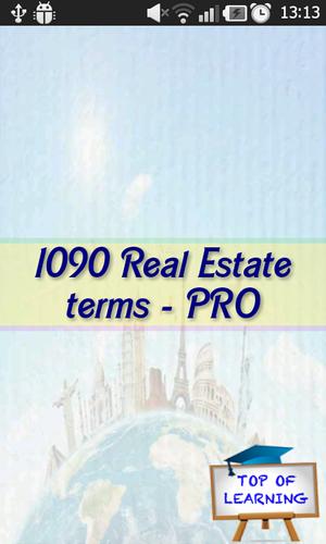 Real Estate Terms & Definition