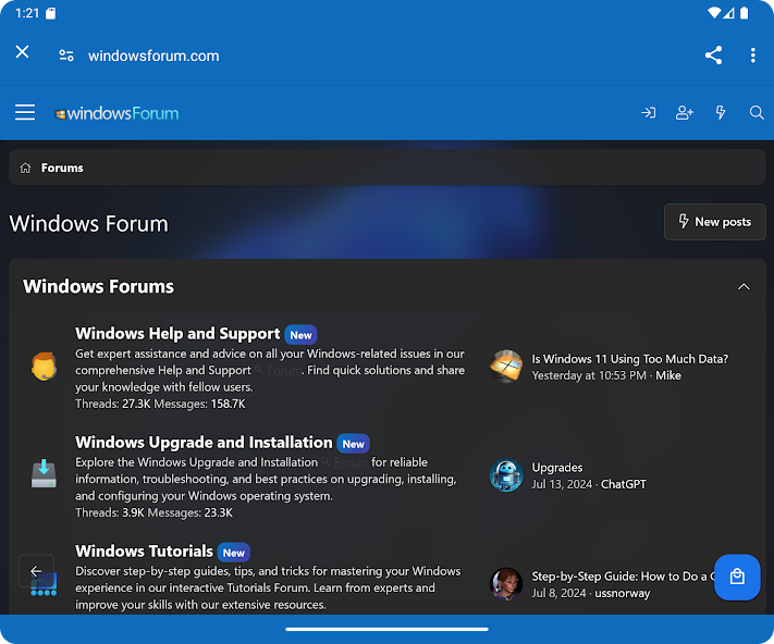 Windows Forums