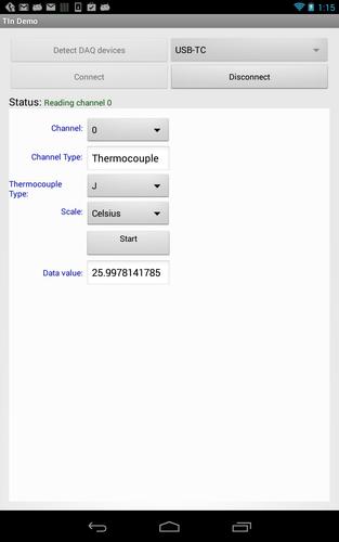 Temperature Input Demo