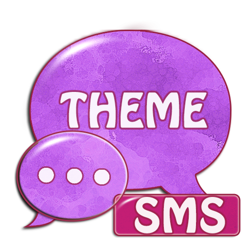 Purple Violet GO Theme SMS