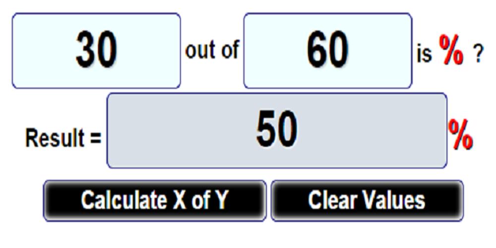 Percentage Calculator 3 in 1