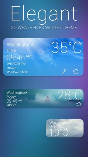 Elegant Weather Widget Theme