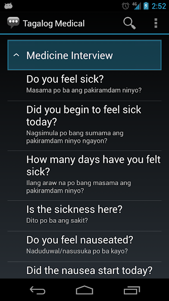 Tagalog Medical Phrases