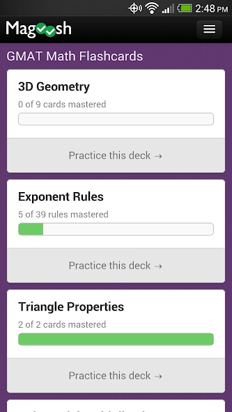 GMAT Math Flashcards