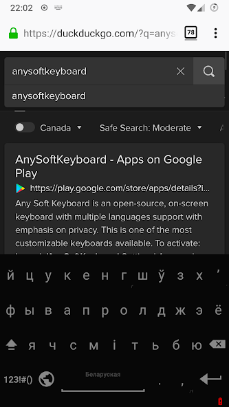 Belarusian for AnySoftKeyboard