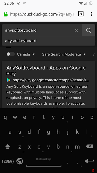 Belarusian for AnySoftKeyboard