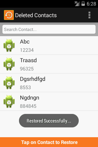 Restore Contacts