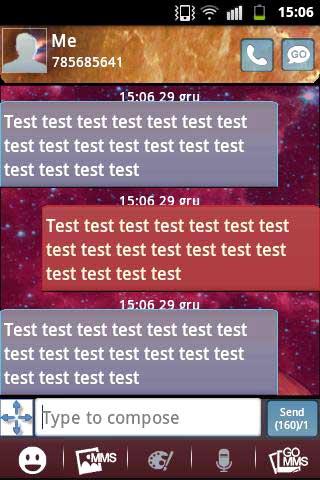 Galaxy Theme GO SMS PRO