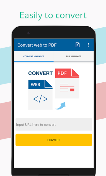 Convert web to PDF