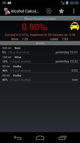 Alcohol Calculator