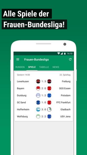 Frauen Fussball Bundesliga - Ergebnisse & TorAlarm