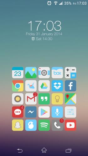 Flat for Zooper Widget