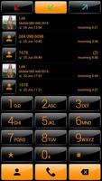 Dialer Theme G Black Orange