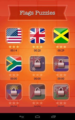 World Flags Quiz Slide Puzzle