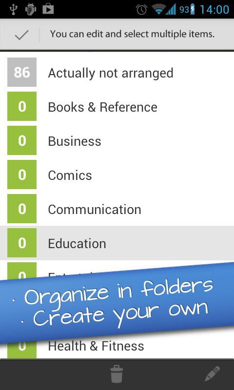 Apps Organizer Pro