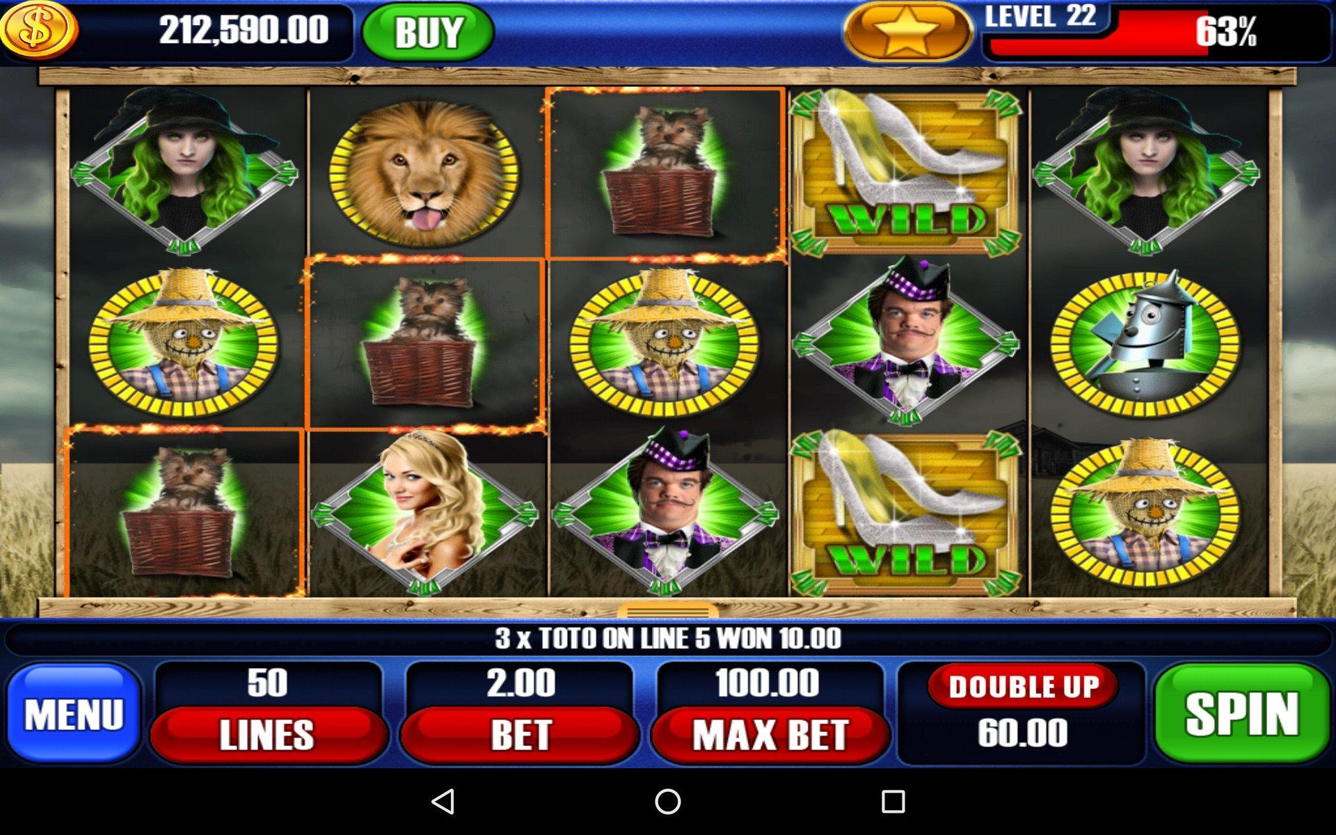 Wizard of Oz 3 Slots