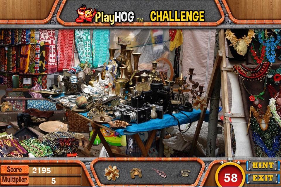 Challenge #5 Flea Market Free Hidden Objects Games