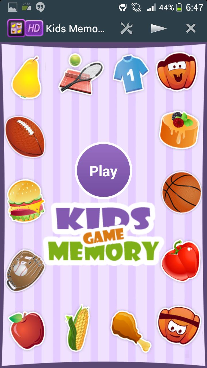 Galaxy S5 Kids Memory Game