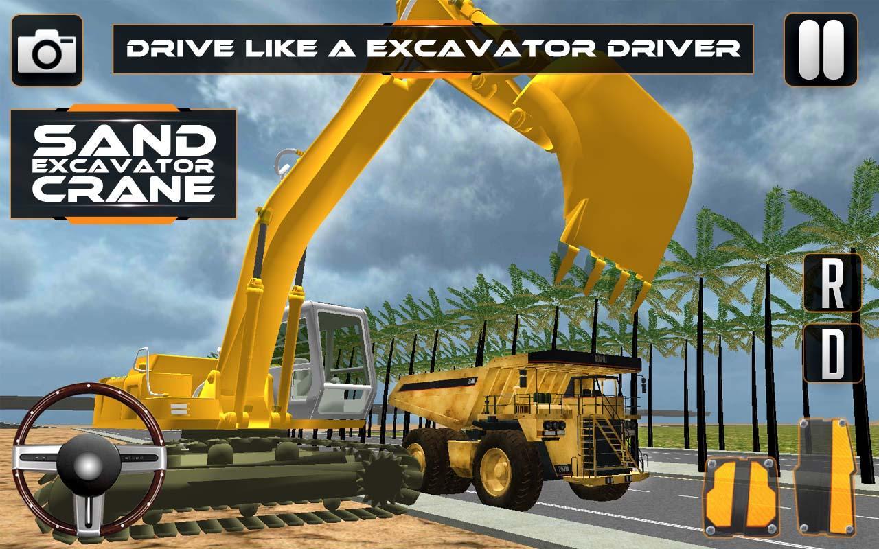 Sand Excavator Crane Sim