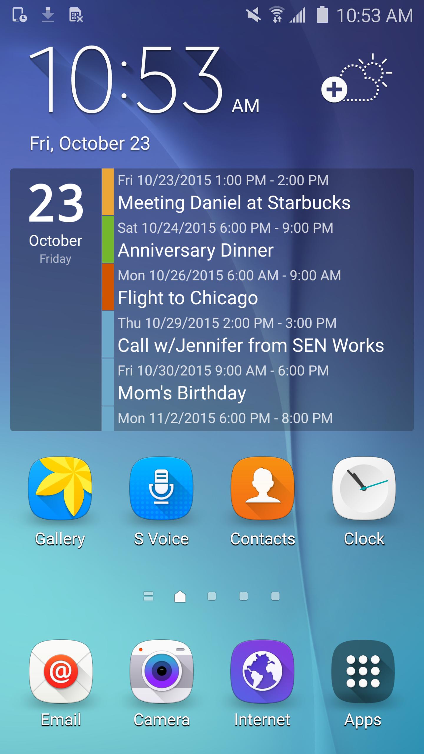 Clean Calendar Widget