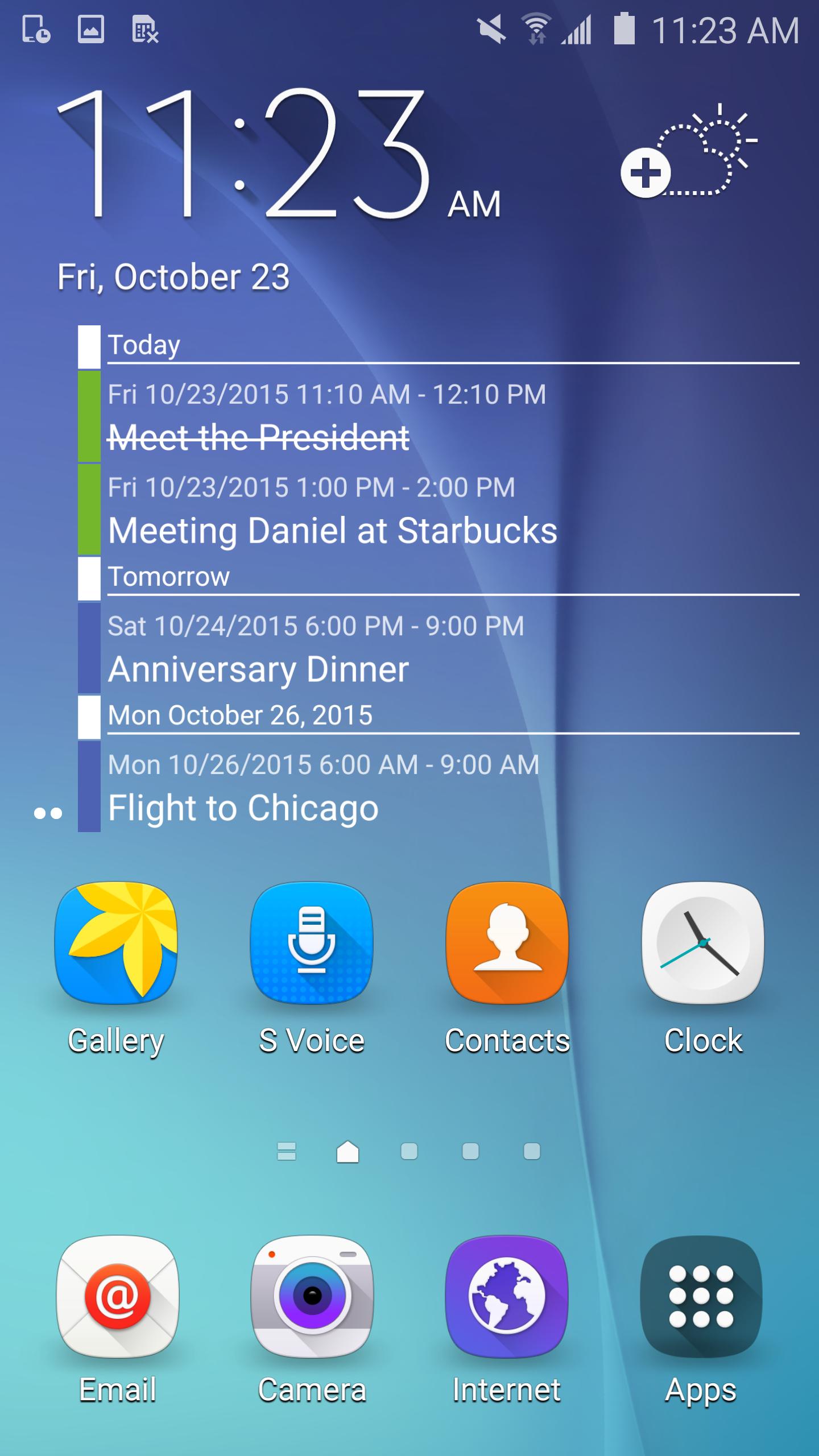 Clean Calendar Widget