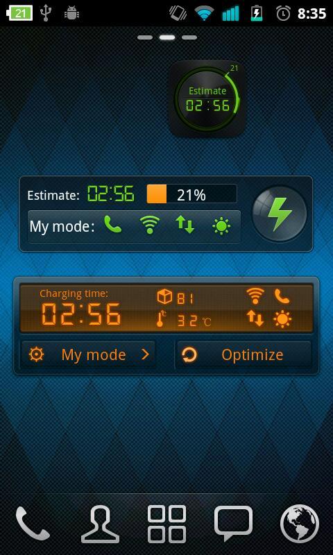 Black Theme GO Power Battery