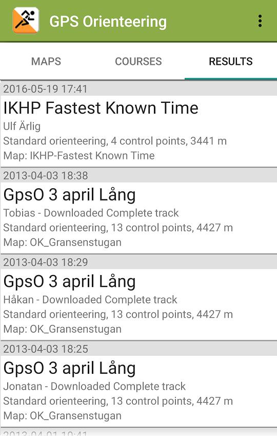 GPS Orienteering Demo