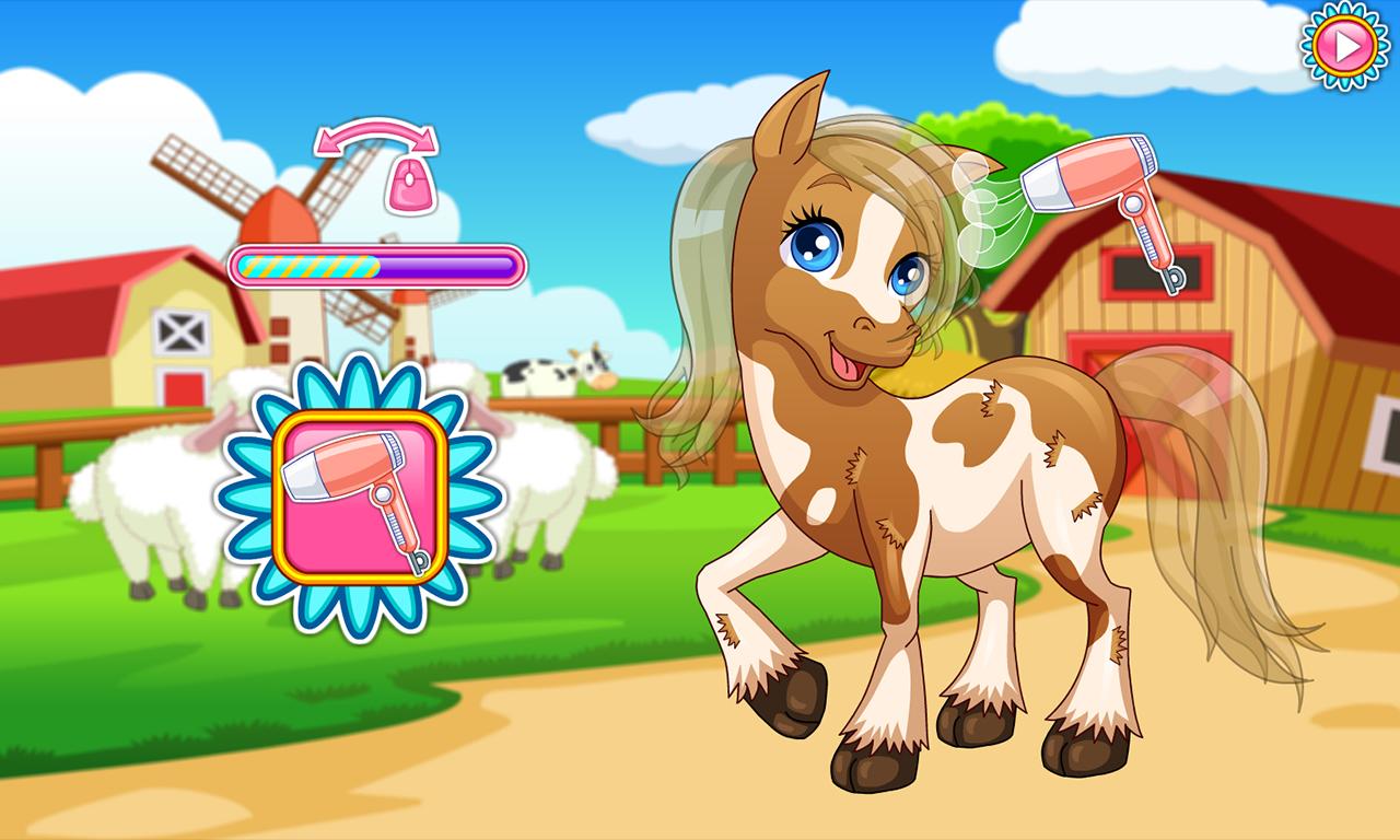 Horse makeover hair salon