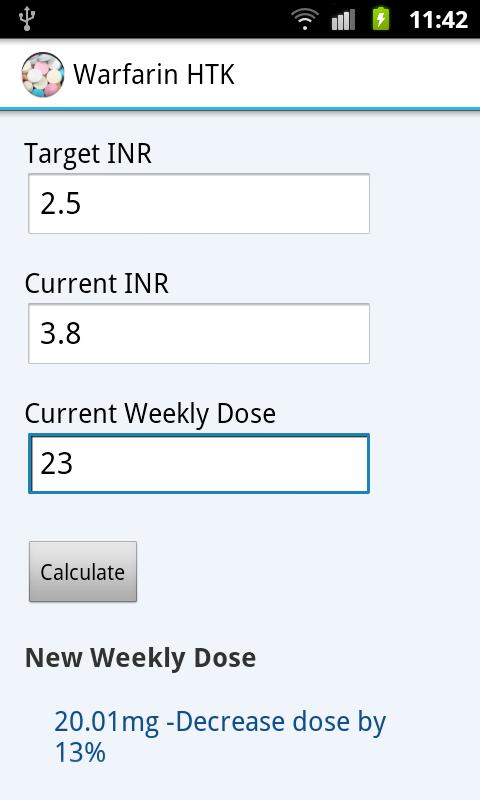 Warfarin Dosing HTK