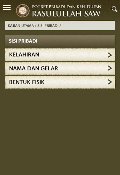 Potret Pribadi Nabi Muhammad