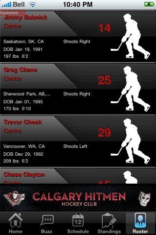 Calgary Hitmen Official App
