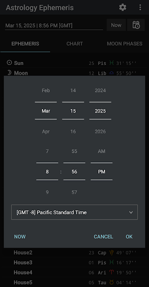 Astrology Ephemeris