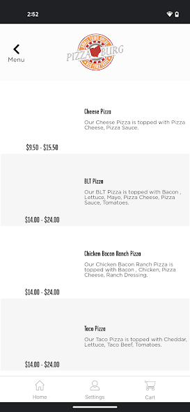 Pizzaburg Pizza